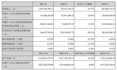 强力新材2021年年报:营收为10.4亿元,同比增长33.8%